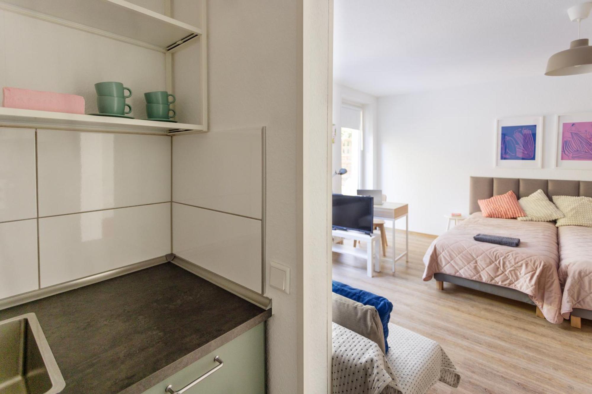 Central Apartment With Terrace And A Free Parking 杜伊斯堡 外观 照片