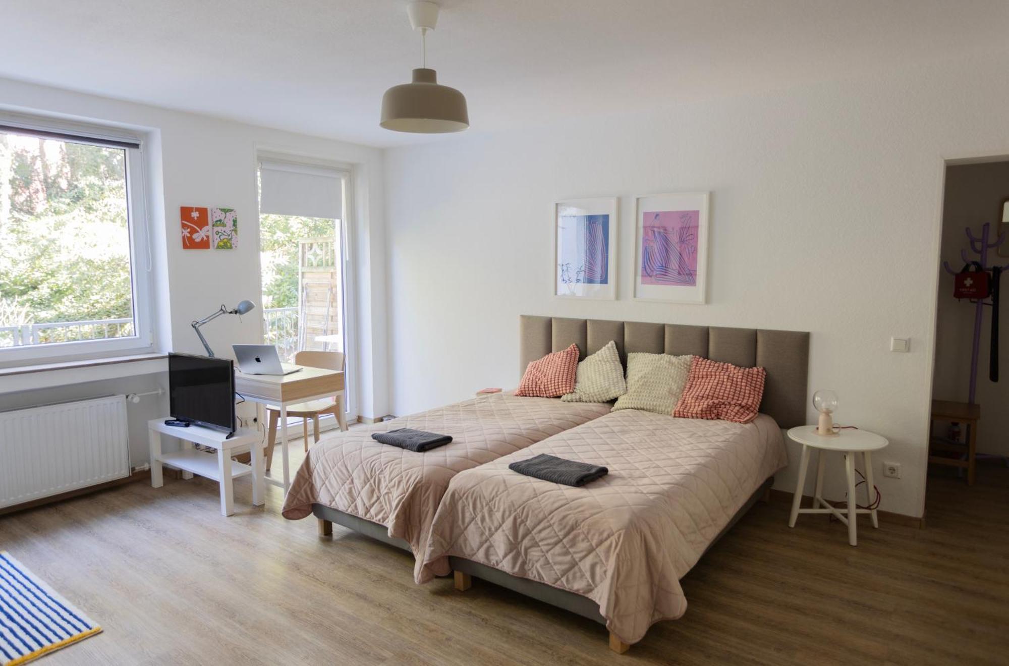 Central Apartment With Terrace And A Free Parking 杜伊斯堡 外观 照片